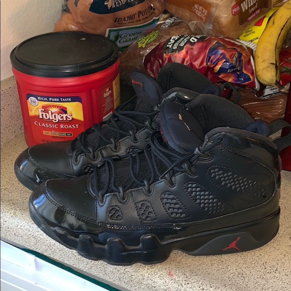 Jordan 9s all black